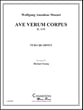 Ave Verum Corpus, K. 618 2 Euphonium 2 Tuba Quartet P.O.D. cover